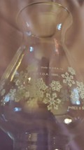Pyrex Brand 1980 Snowflake Glass 7&quot; Lantern Lamp Shade Hurricane 2 1/2&quot; ... - $186.09 MXN
