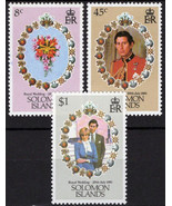 ZAYIX Solomon Islands 450-452 MNH Royalty Prince Charles Wedding 031023S42 - £1.17 GBP
