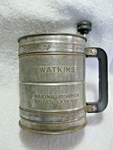 Vintage Collectible WATKINS TRIPLE SIFTER-Flour-Baking-Home-Diner-Powder... - $34.95