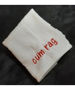 ADULT Embroidery Hand Towel Cum Rag Red Thread - £8.64 GBP