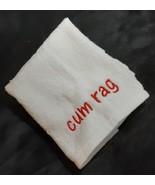 ADULT Embroidery Hand Towel Cum Rag Red Thread - $10.99