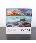 Buffalo Photographic Collection 1000 Piece Glacier Sunrise Jigsaw Puzzle - £7.92 GBP