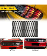 Car Tail Light Rear Cover Honeycomb Sticker decor Tail lamp Decal Access... - $189.30 MXN