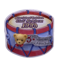 Cherished Teddies Club Membear - 1999 Pin Collectible Teddy Bear 5 Years - £4.65 GBP
