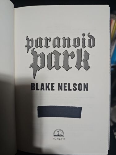 Paranoid Park Hardcover Blake Nelson Item image 4