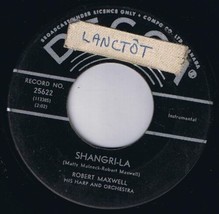 Robert Maxwell Shangri-La 45 rpm That Old Black Magic Canadian Pressing - £3.86 GBP