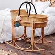 African Moses Basket Bassinet Gift For New Mom Safe,Baby Sleeping,without stand. - £136.68 GBP