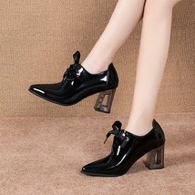  Designer Shoes Women Pumps 2021 New Plus Size Pink Heels ladies Work Leather Sh - £38.03 GBP