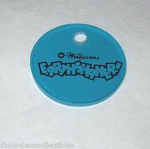 Earthshaker Pinball KEYCHAIN Original NOS Promo Plastic Game Blue Vintage - £11.59 GBP