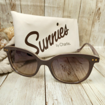 Sunnies by Charlie Clay Beige Gradient Sunglasses w/ Pouch - 11515-110834 - $17.04