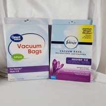 Hoover Y/Z Upright Vacuum Bags Premium Allergen Filtration Fabreze 2 Packs Of 3  - £9.66 GBP