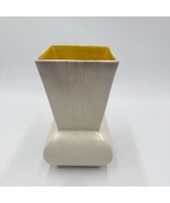 Vintage Red Wing Pottery Two Colors Vase #722 Yellow Beige 7.5”H MCM - €65,98 EUR
