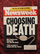 NEWSWEEK August 26 1991 Euthanasia Clark Clifford Spike Lee Malcolm X - £6.79 GBP