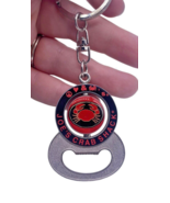 Joes Crab Shack Keychain Key Chain Bottle Opener Metal RARE Vintage 2000s - $14.89