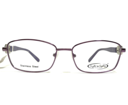 Eight to Eighty Eyeglasses Frames IRENE VIOLET Purple Silver Cat Eye 54-16-140 - £21.77 GBP
