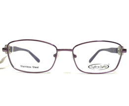 Eight to Eighty Eyeglasses Frames IRENE VIOLET Purple Silver Cat Eye 54-16-140 - $29.69