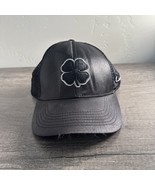 Black Clover USA Live Lucky Baseball Hat Cap Men&#39;s Black White Outline O... - $20.33 CAD