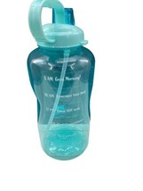 1 Gallon Water Bottle With Time Marker Large Bottle Motivational w/ Straw - £22.12 GBP