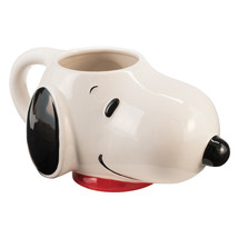 Peanuts Snoopy&#39;s Head Sculpted Figural Ceramic 24 ounce Mug NEW UNUSED - £12.87 GBP