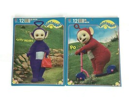 Vintage 2 Teletubbies Large 12 Piece Jigsaw Puzzle 1998 TINKY WINKY and PO  - £19.38 GBP