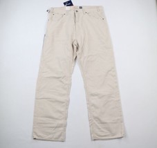 NOS Vintage Gap Mens 38x34 Vintage Cut Baggy Wide Leg Chino Pants Beige Cotton - £85.59 GBP