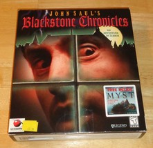 John Saul&#39;s Blackstone Chronicles PC Horror Adventure Video Game in Big Box - $34.95