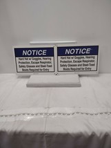 New/Old Stock, Brady Notice Safety Metal Sign 14&quot; X 10&quot; Lot of 2 Signs - £14.92 GBP