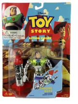NEW VTG Toy Story Chrome Buzz Flying Rocket Action NIP Original Disney Think Way - £11.86 GBP