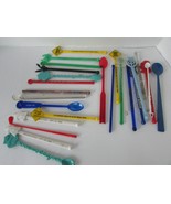 Assorted Drink Stirrers Swizzle Sticks Souveniers Liquor Playboy Hotels - $10.16 CAD