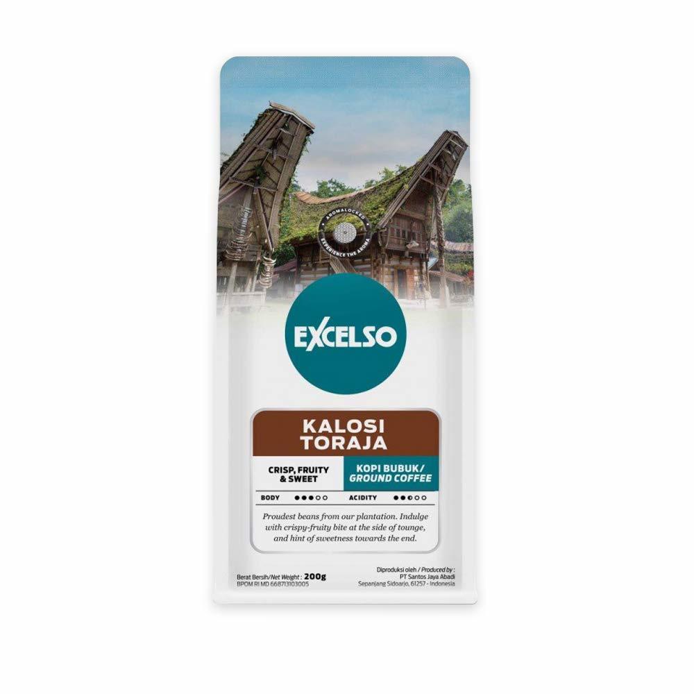 Excelso Kalosi Toraja, Ground Coffee, 200g (Pack of 1) - $37.82