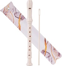 Recorder Instrument For Beginner Kids Adults,8-Hole, 2-White Gold Splash... - $38.97