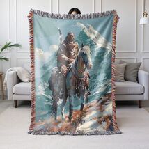 Native American Woven Blanket Throw Tapestry Cheyenne Tribal Western Dec... - $52.79+
