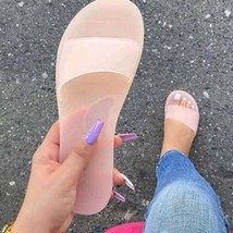 New Ladies Slipper Open Toe Flat Candy Color Nubuck Soft Stylish Crystal Big Siz - £21.37 GBP