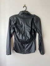 JLUXLABEL Sz M Black Full Zip Jacket Mock Neck Lightweight Stretch - $28.13 CAD