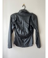 JLUXLABEL Sz M Black Full Zip Jacket Mock Neck Lightweight Stretch - €17,37 EUR