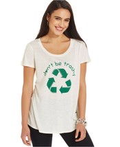 Style &amp; Co. Women&#39;s Recycle Logo Don&#39;t Be Trashy T-shirt Nwt Size Xl - £8.35 GBP