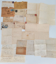Lot of Antique Letters 1890s up Letterhead Family History Child Wife Typ... - £61.99 GBP