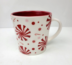 Starbucks Holiday Peppermint Candy Coffee Mug 2007 Raised 3D Peppermint Candies - £18.40 GBP