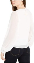 Q+A Los Angeles Womens Long Sleeve Jewel Neck Top Size Large Color White - £19.90 GBP