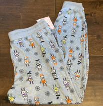 Jaclyn Smith Halloween pajana pants sz L Jogger style Dogs Pumpkin Spider - £18.32 GBP