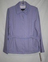 Braetan Misses MEDIUM Lavender Purple Career Jacket Blazer Belt Zip Snap... - $13.77