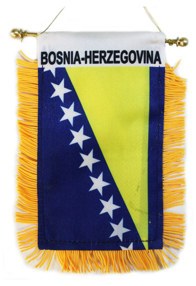 Bosnia-Herzegovina Window Hanging Flag - $3.30