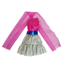 Vintage 1987 Mattel Barbie And The Sensations Pink + Silver Dress # 4981 - $19.00
