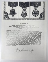 Jay Zeamer Jr. &amp; George O&#39;Brien Signed Autographed Lot of (2) Medal of H... - £39.10 GBP