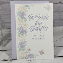 Best Wishes from Both of Us on Your Wedding Greeting Card  - £4.68 GBP