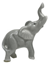 OMC White Elephant Figurine Miniature Mini Ceramic Vintage Trunk Up Good Luck - £8.47 GBP