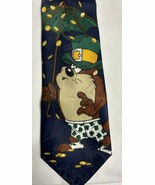Vintage Looney Toons Tie Tasmanian Devil Taz St Patricks Day Raining Coins - $13.52 CAD