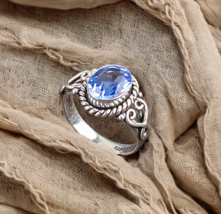 Tanzanite Gemstone 925 Sterling Silver Ring Handmade Jewelry For Gift - £8.81 GBP