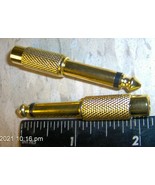 2 Gold Plated 1/4&quot;=6.35mm TS Mono Male Plug to RCA female Jack Adapter C... - $428.05 MXN
