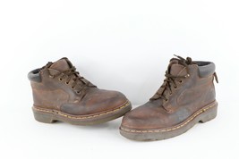 Vintage 90s Dr Martens Womens US 6 EDM Goth Chunky Leather Ankle Boots B... - $98.95